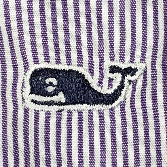 Vineyard Vines Whale Shirt Men's XL Striped LS Button Up Shirt Resort Wear - Picture 4 of 9